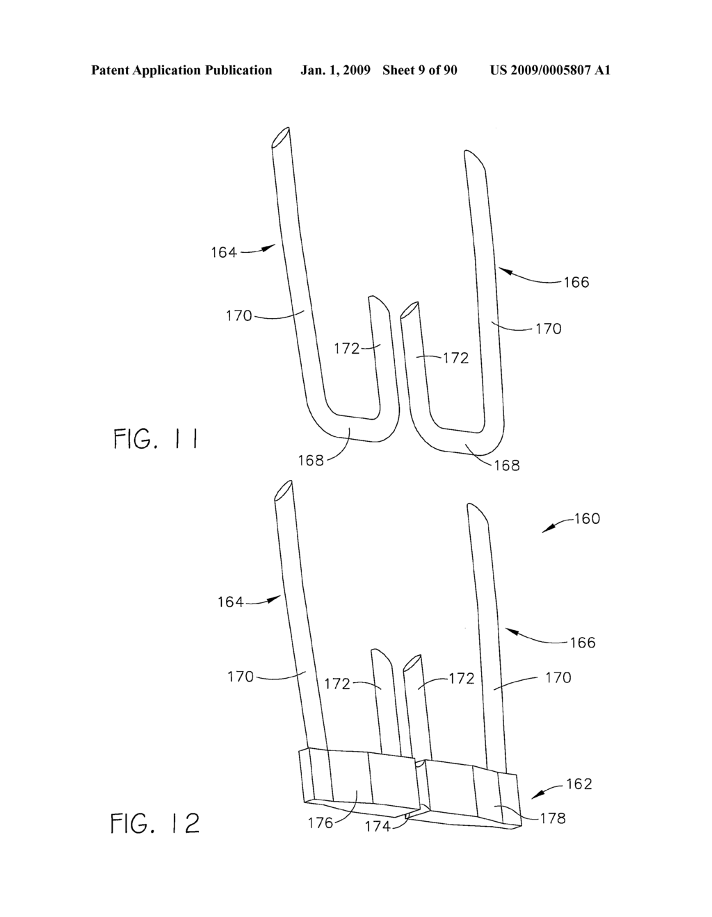 Surgical staple having a slidable crown - diagram, schematic, and image 10