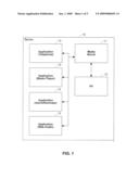 METHOD AND APPARATUS FOR MEDIATING AMONG MEDIA APPLICATIONS diagram and image