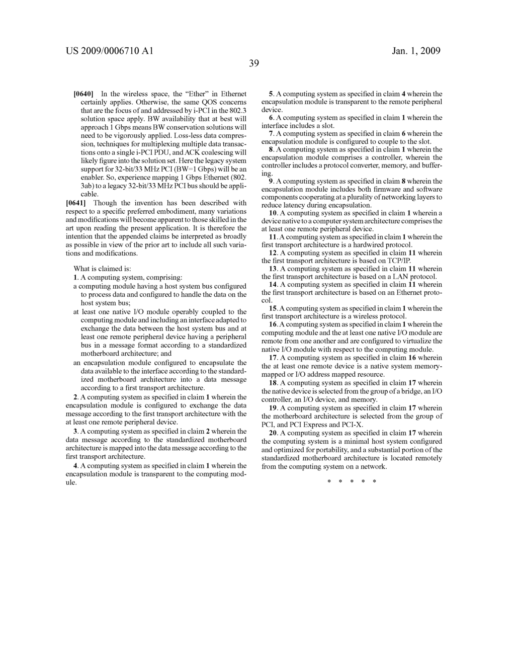 Virtualization of a host computer's native I/O system architecture via the internet and LANs - diagram, schematic, and image 123