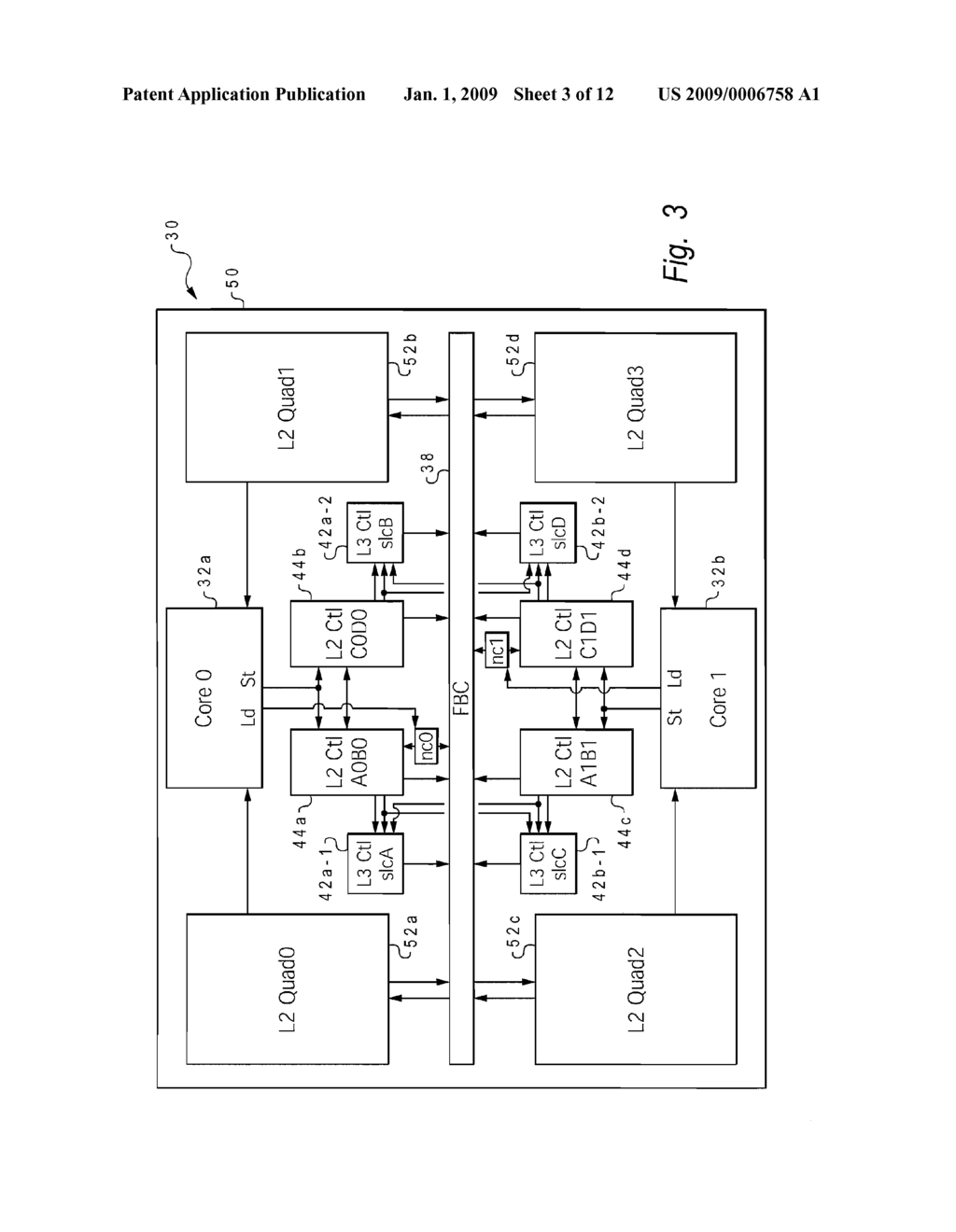 SYSTEM BUS STRUCTURE FOR LARGE L2 CACHE ARRAY TOPOLOGY WITH DIFFERENT LATENCY DOMAINS - diagram, schematic, and image 04