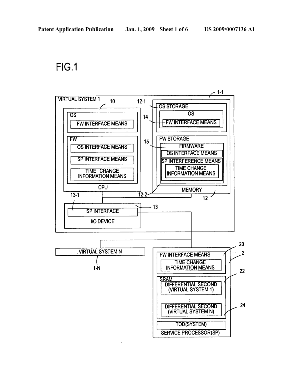 Time management control method for computer system, and computer system - diagram, schematic, and image 02