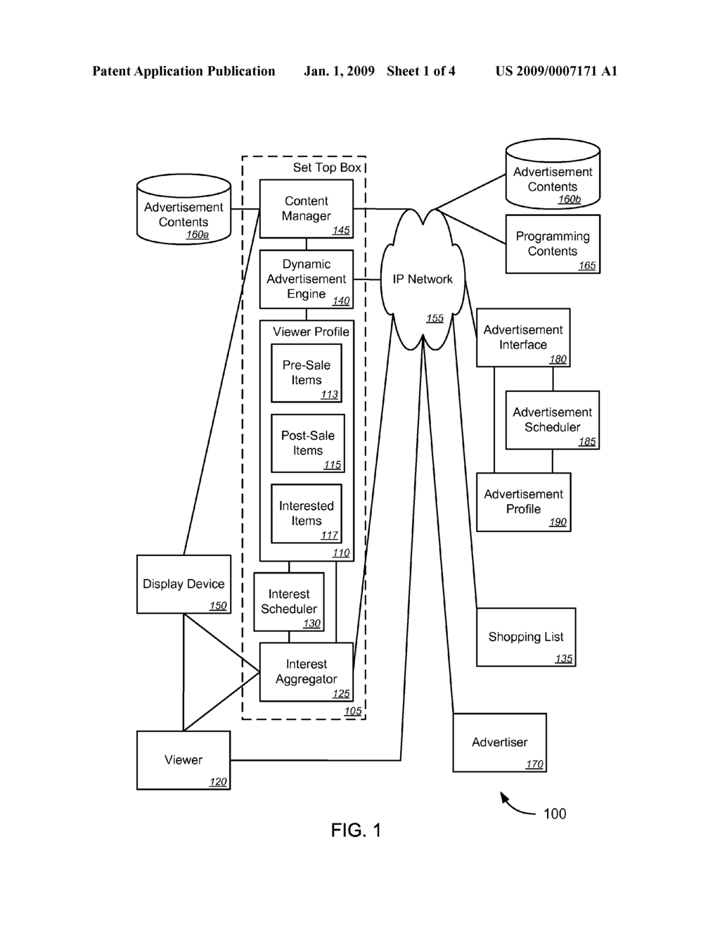 DYNAMIC INTERACTIVE ADVERTISEMENT INSERTION INTO CONTENT STREAM DELIVERED THROUGH IP NETWORK - diagram, schematic, and image 02