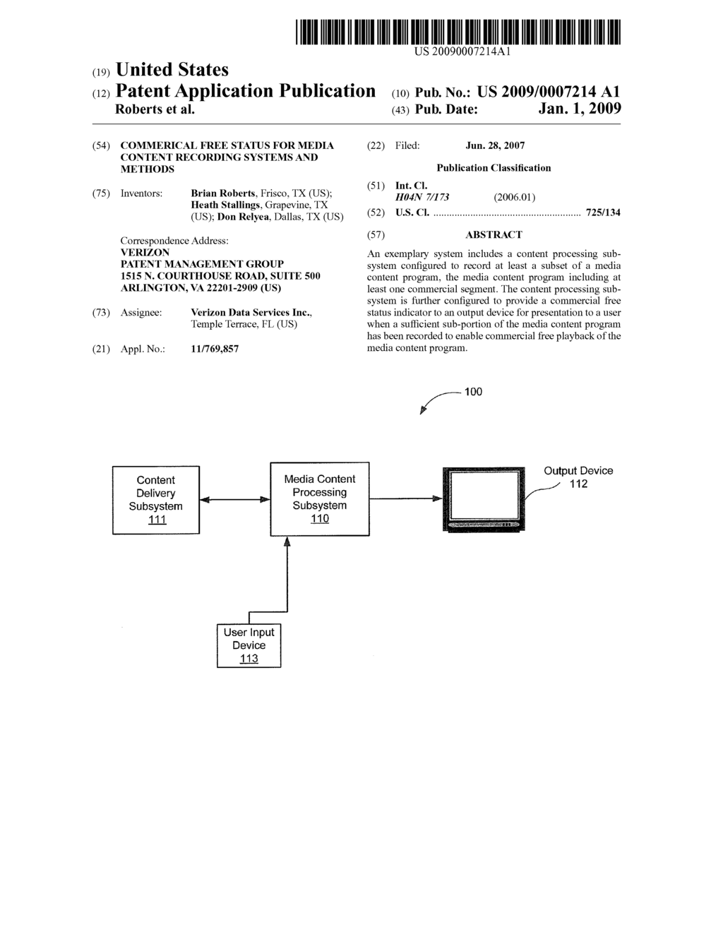 COMMERICAL FREE STATUS FOR MEDIA CONTENT RECORDING SYSTEMS AND METHODS - diagram, schematic, and image 01