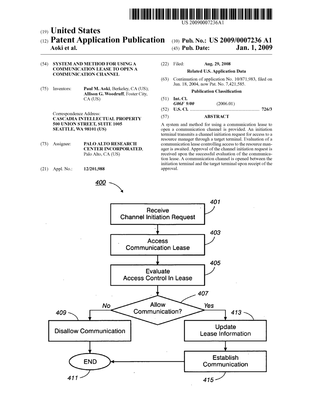 System And Method For Using A Communication Lease To Open A Communication Channel - diagram, schematic, and image 01