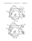 Variable dust chute for circular saws diagram and image