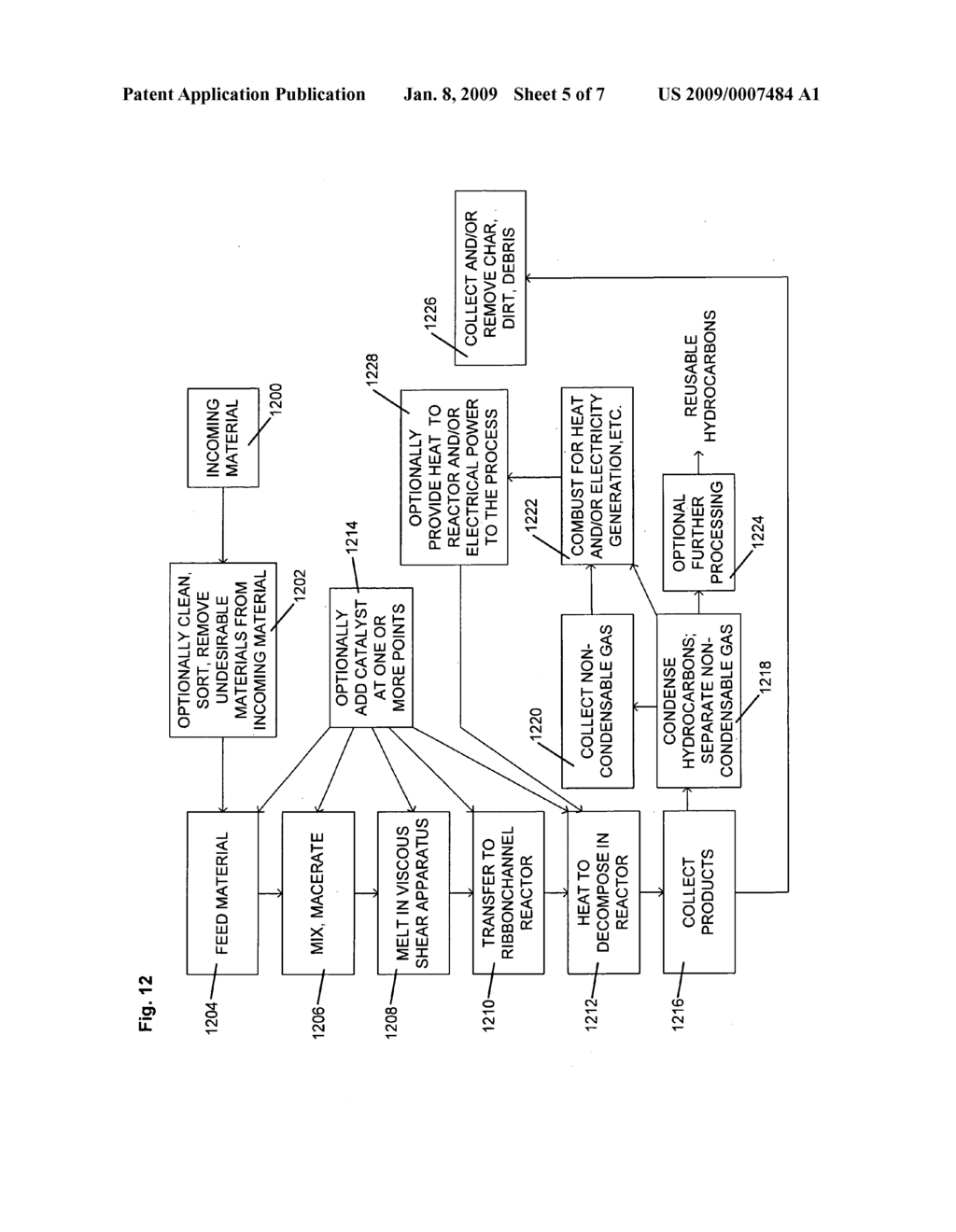 APPARATUS AND PROCESS FOR CONVERTING BIOMASS FEED MATERIALS INTO REUSABLE CARBONACEOUS AND HYDROCARBON PRODUCTS - diagram, schematic, and image 06