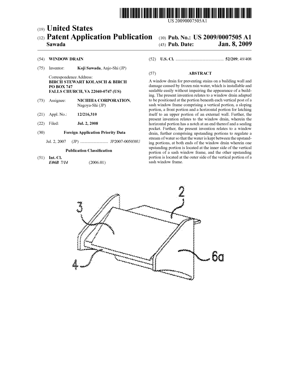 Window drain - diagram, schematic, and image 01