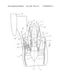 Dual Flow Turbine Engine Equipped with a Precooler diagram and image