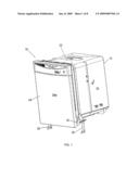 Dishwasher Tub Having Integral Hinge Support Member, and Dishwasher Incorporating Same diagram and image