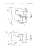 Portable weather shielding canopy diagram and image