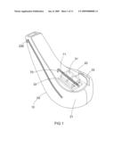 Golf club head cover with temperature controlling device diagram and image