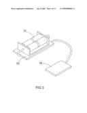 Golf club head cover with temperature controlling device diagram and image