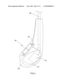 Golf club head cover with temperature controlling device diagram and image