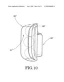 Golf club head cover with temperature controlling device diagram and image