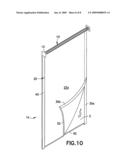 Fire and/or smoke blocking device diagram and image