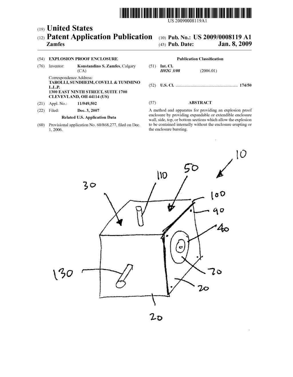 EXPLOSION PROOF ENCLOSURE - diagram, schematic, and image 01