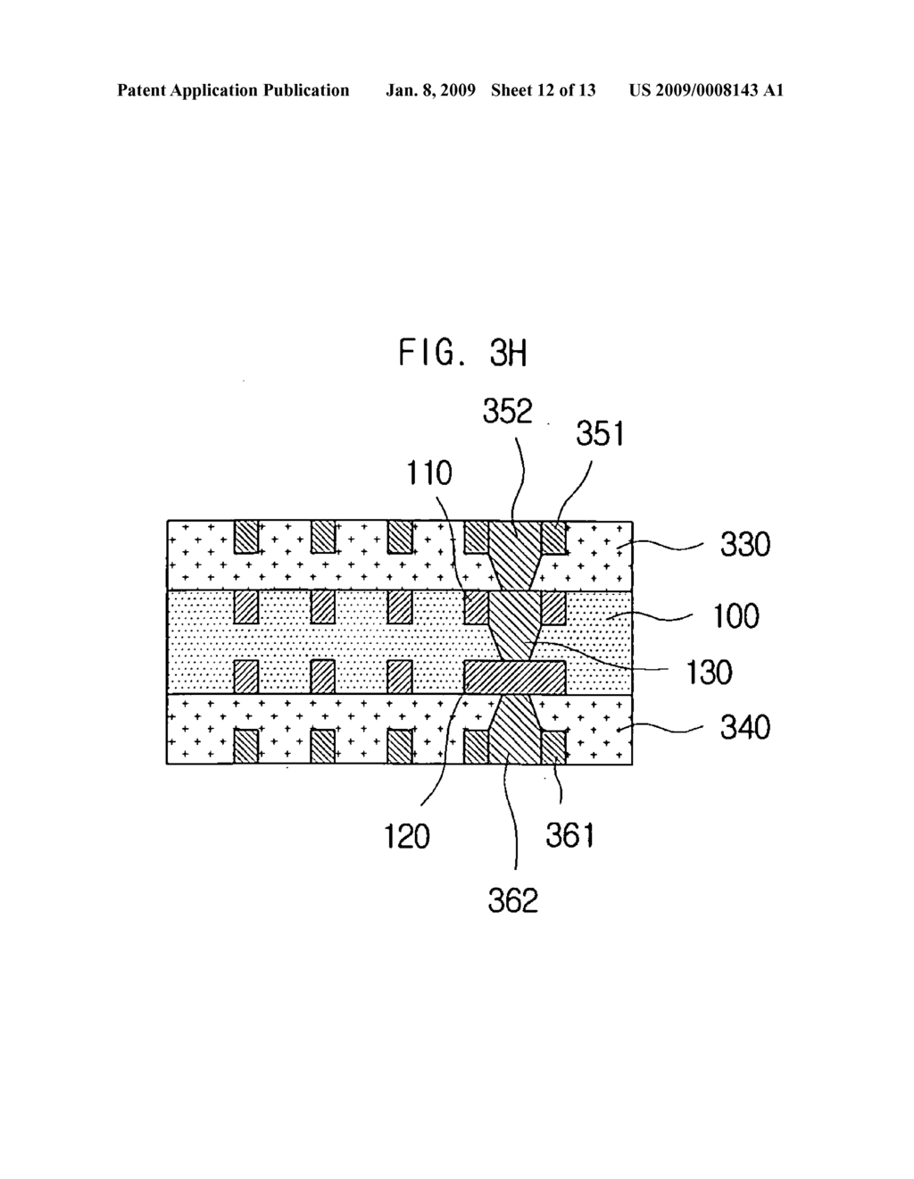 Board having buried patterns and manufacturing method thereof - diagram, schematic, and image 13