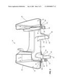 MOTORCYCLE FRAME WITH FUEL-STORAGE AND BREAK-AWAY ENGINE MOUNTS diagram and image