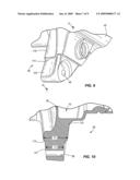 MOTORCYCLE FRAME WITH FUEL-STORAGE AND BREAK-AWAY ENGINE MOUNTS diagram and image