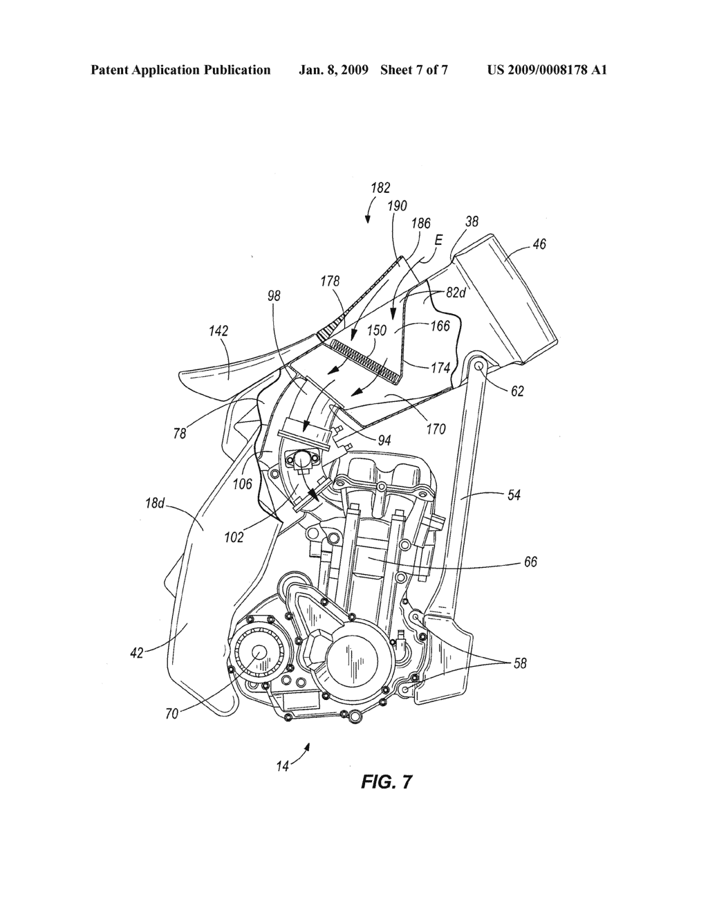 Motorcycle frame having integral fuel tank and airbox - diagram, schematic, and image 08