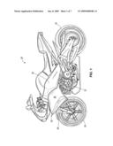 RESILIENT MOUNTING ARRANGEMENT FOR A MOTORCYCLE RADIATOR diagram and image