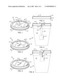 LIQUID CONTAINER CAP WITH INTEGRAL STEEPER diagram and image