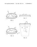 LIQUID CONTAINER CAP WITH INTEGRAL STEEPER diagram and image