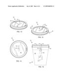 LIQUID CONTAINER CAP WITH INTEGRAL STEEPER diagram and image