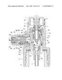 CONTENT DISCHARGE MECHANISM FOR PUMP-TYPE CONTAINER AND PUMP-TYPE PRODUCT WITH CONTENT DISCHARGE MECHANISM diagram and image