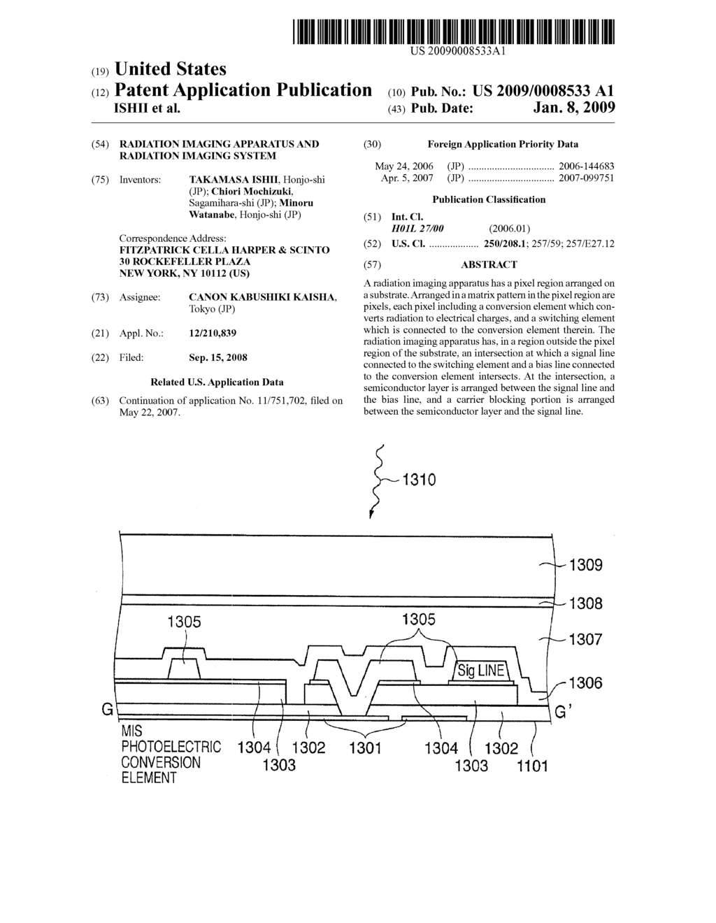 RADIATION IMAGING APPARATUS AND RADIATION IMAGING SYSTEM - diagram, schematic, and image 01