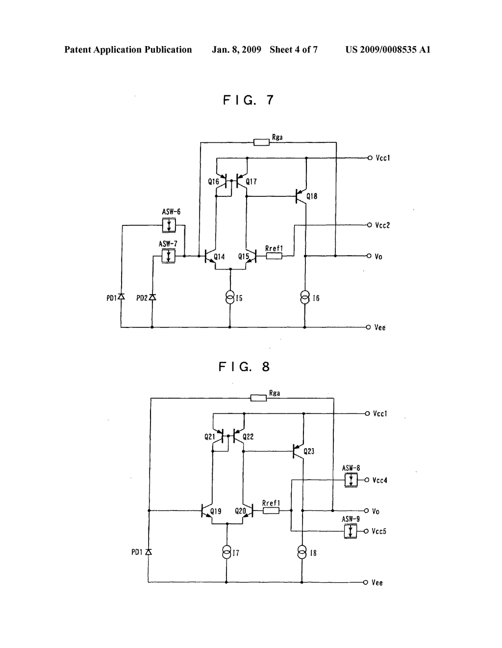 Differential amplifier circuit, operational amplifier circuit, light-receiving amplifier circuit using the same, function selection circuit, and light-receiving circuit using the same - diagram, schematic, and image 05