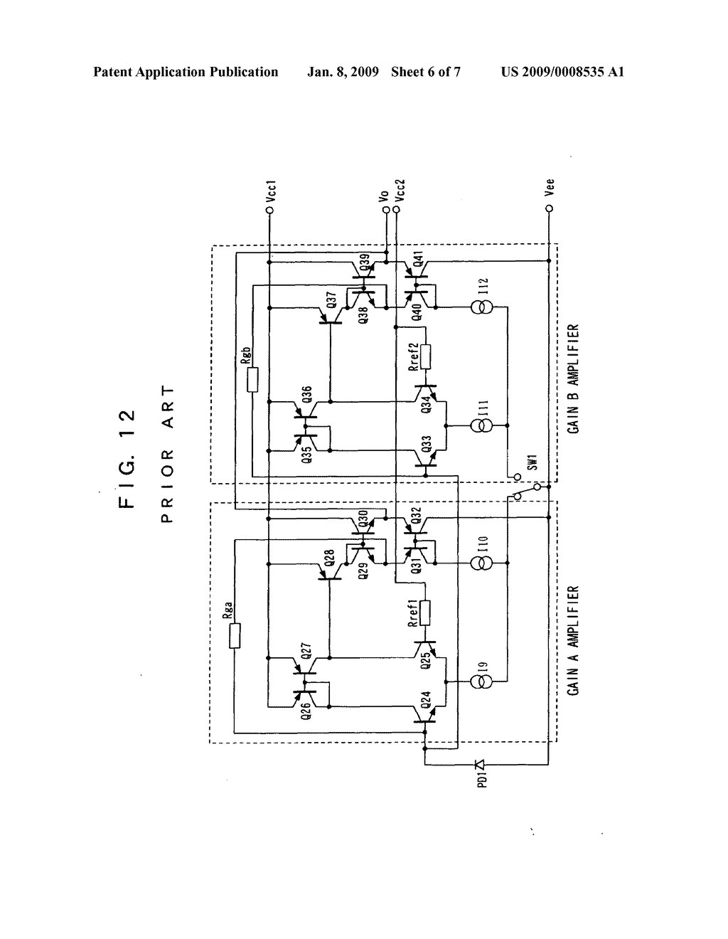 Differential amplifier circuit, operational amplifier circuit, light-receiving amplifier circuit using the same, function selection circuit, and light-receiving circuit using the same - diagram, schematic, and image 07