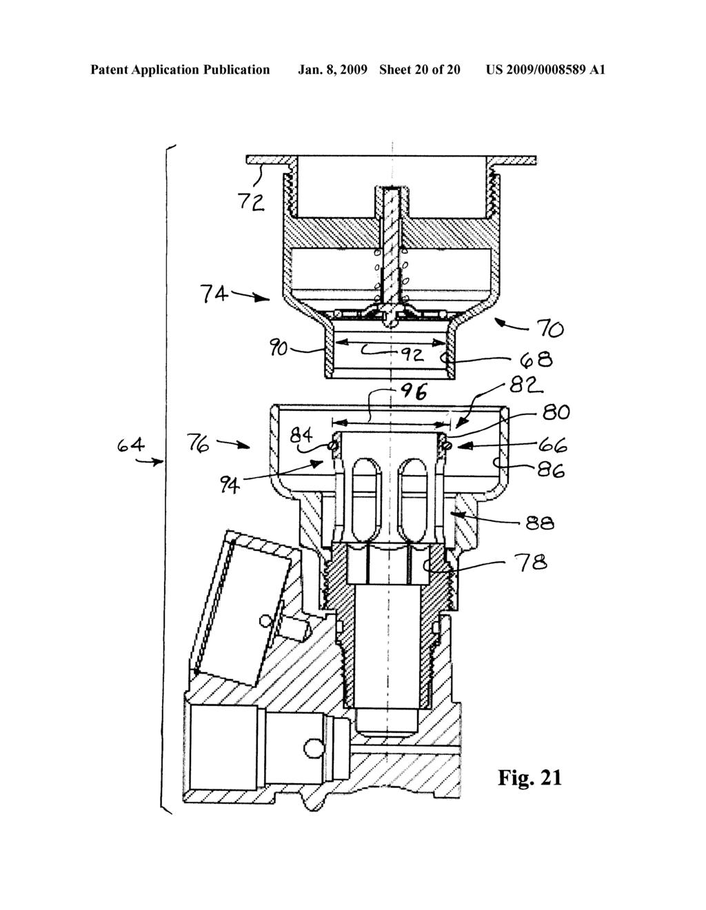 DISCONNECT VALVE FOR GRAVITY FED PAINT HOPPERS - diagram, schematic, and image 21