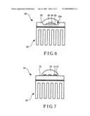 LED packaging structure with aluminum board and an LED lamp with said LED packaging structure diagram and image