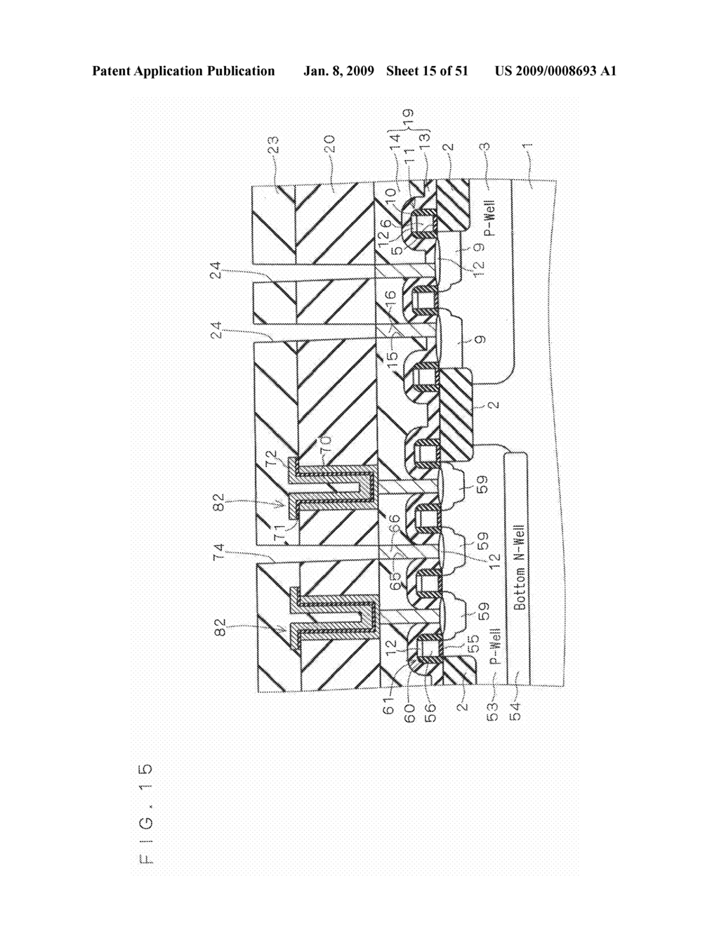 SEMICONDUCTOR DEVICE AND METHOD OF MANUFACTURING SAME - diagram, schematic, and image 16