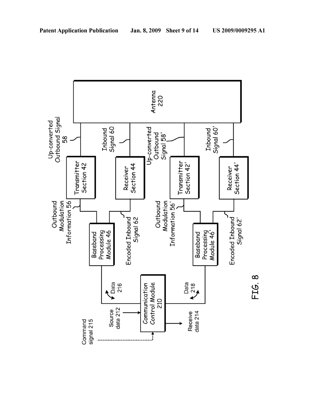 Transceiver with far field and near field operation and methods for use therewith - diagram, schematic, and image 10