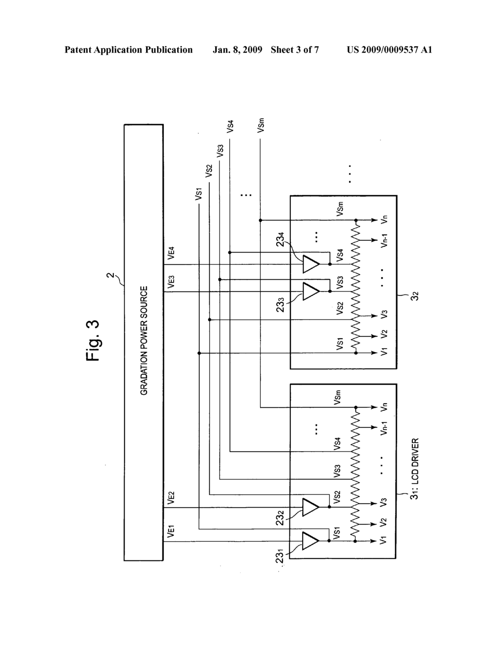Display unit and display panel driver including operational amplifier to apply reference voltage to resistance ladder having impedance adjusting circuit - diagram, schematic, and image 04