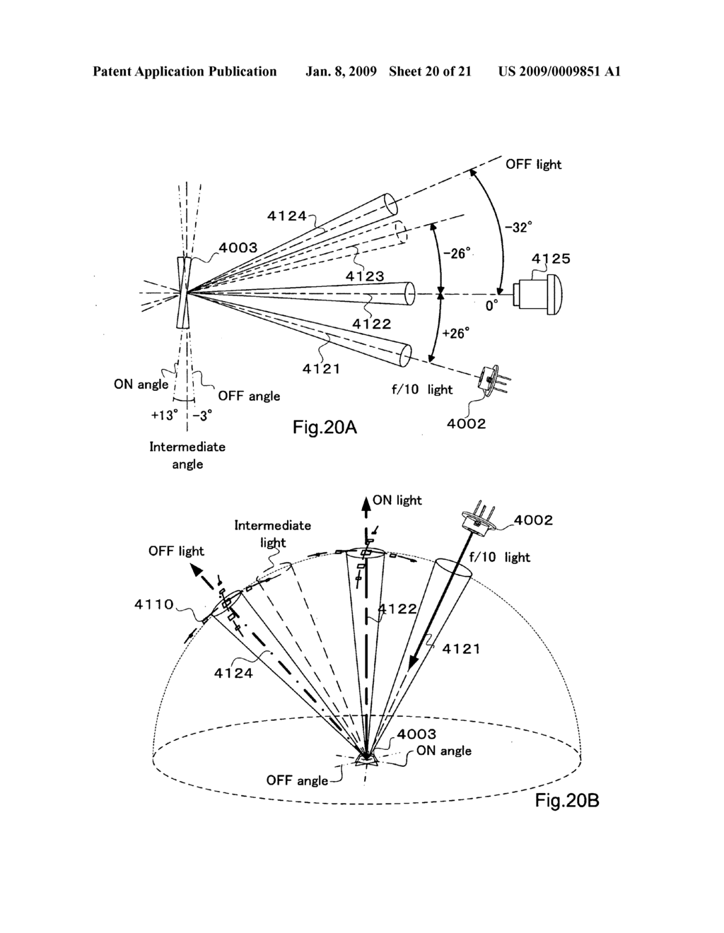 Projection apparatus with coherent light source - diagram, schematic, and image 21