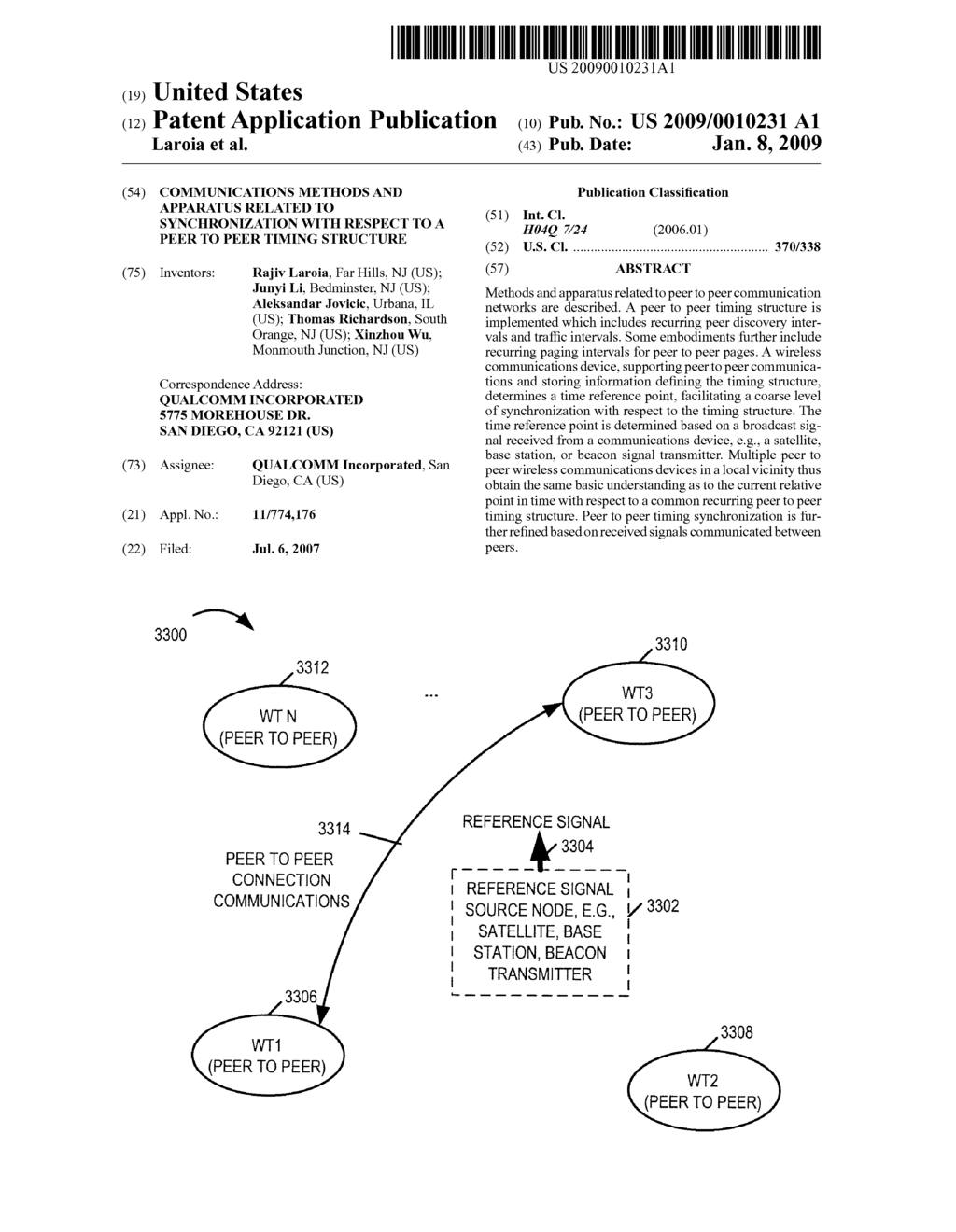 COMMUNICATIONS METHODS AND APPARATUS RELATED TO SYNCHRONIZATION WITH RESPECT TO A PEER TO PEER TIMING STRUCTURE - diagram, schematic, and image 01