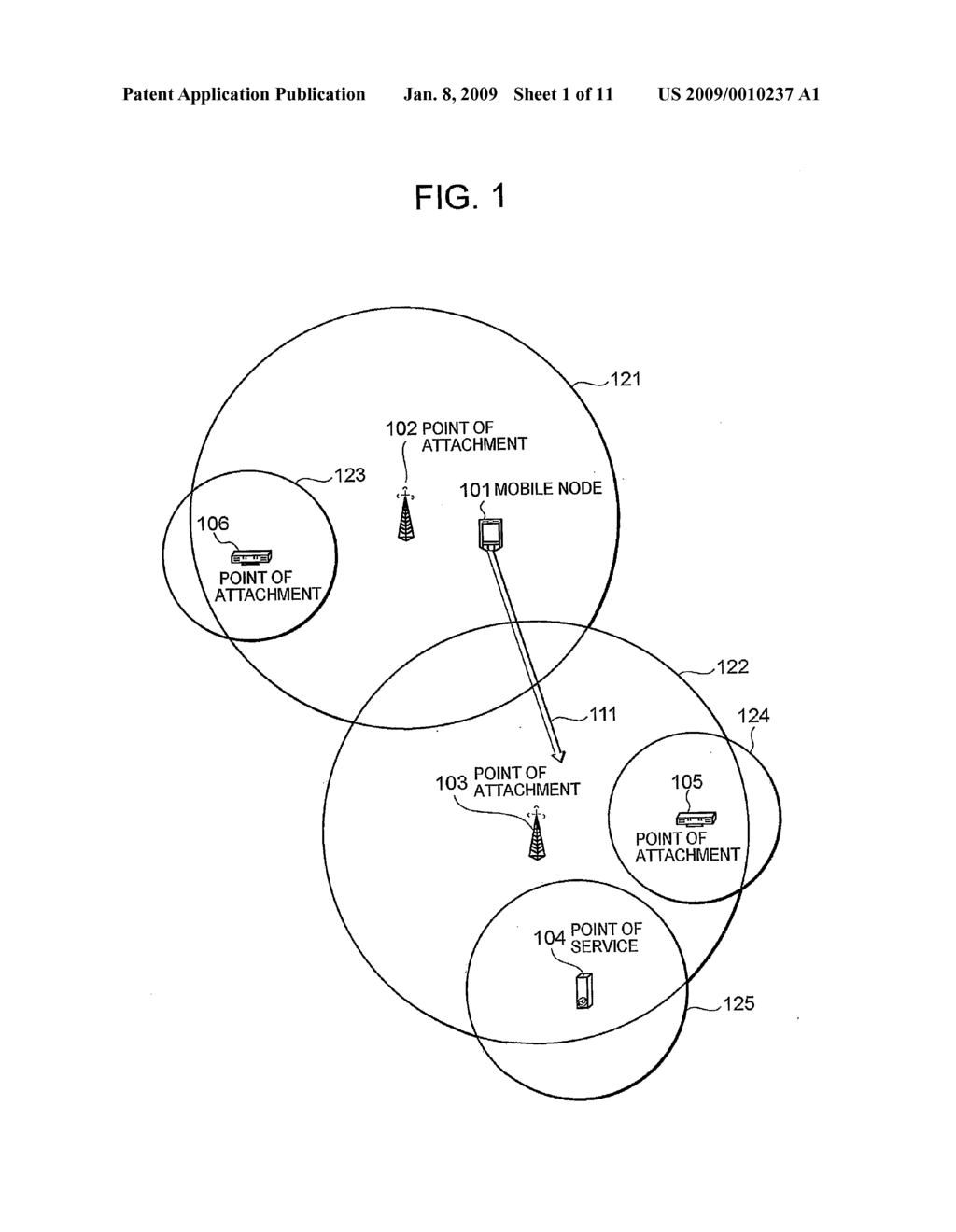 Communication Method, Communication System, Mobile Node and Network Node for Notification About the Proximity of a Second Wireless Network Via a First Wireless Network - diagram, schematic, and image 02