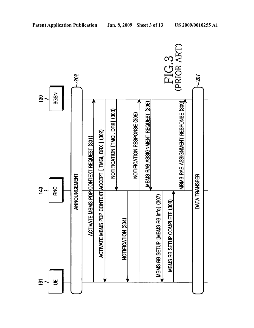 METHOD OF TRANSMITTING/RECEIVING CONTROL MESSAGE IN A MOBILE COMMUNICATION SYSTEM PROVIDING MULTIMEDIA BROADCAST/MULTICAST SERVICE - diagram, schematic, and image 04