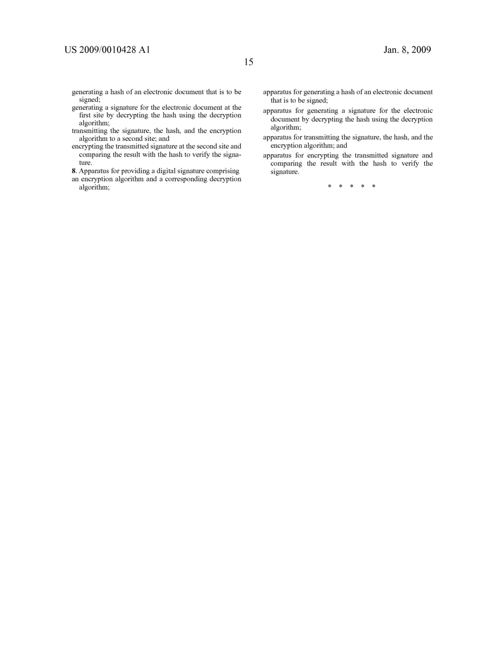 Asymmetric cryptosystem employing paraunitary matrices - diagram, schematic, and image 19