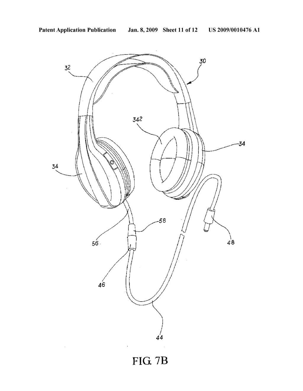 EARPHONE ASSEMBLY WITH AUDIO RECEPTACLE - diagram, schematic, and image 12