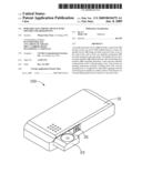 Portable electronic device with movable speaker device diagram and image