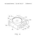 Portable electronic device with movable speaker device diagram and image