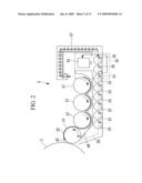 Developing Device of Electrographic Printing Apparatus, Non-Image-Region Toner Removing Device, Electrographic Printing Apparatus Using the Same, Electrographic Printing Method, and Method of Producing Glass Plate or Ceramic Plate diagram and image