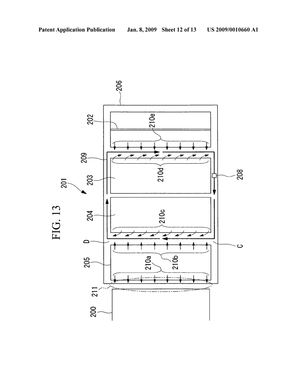 Developing Device of Electrographic Printing Apparatus, Non-Image-Region Toner Removing Device, Electrographic Printing Apparatus Using the Same, Electrographic Printing Method, and Method of Producing Glass Plate or Ceramic Plate - diagram, schematic, and image 13