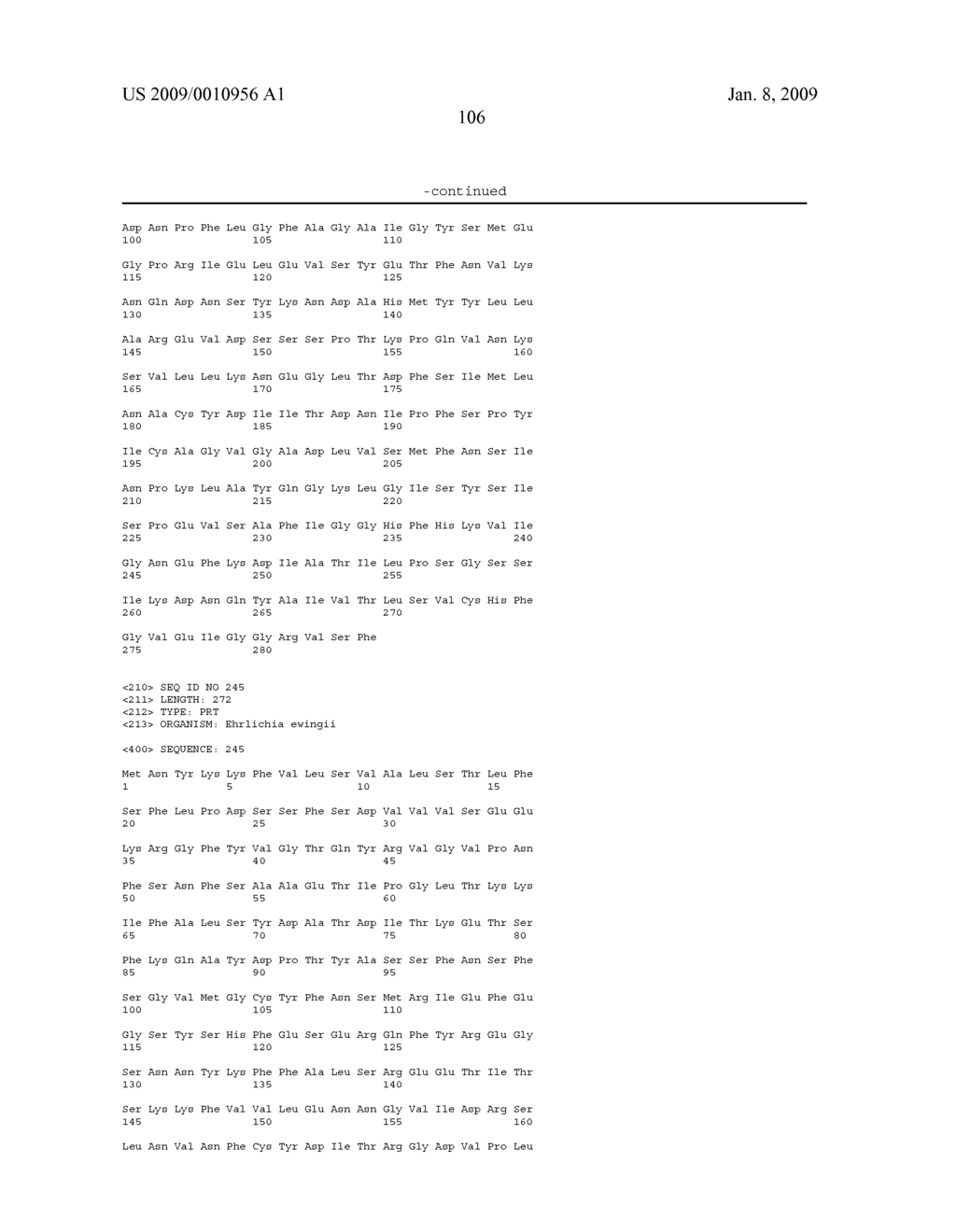 EHRLICHIA EWINGII PROTEINS, NUCLEIC ACIDS, AND METHODS OF THEIR USE - diagram, schematic, and image 125