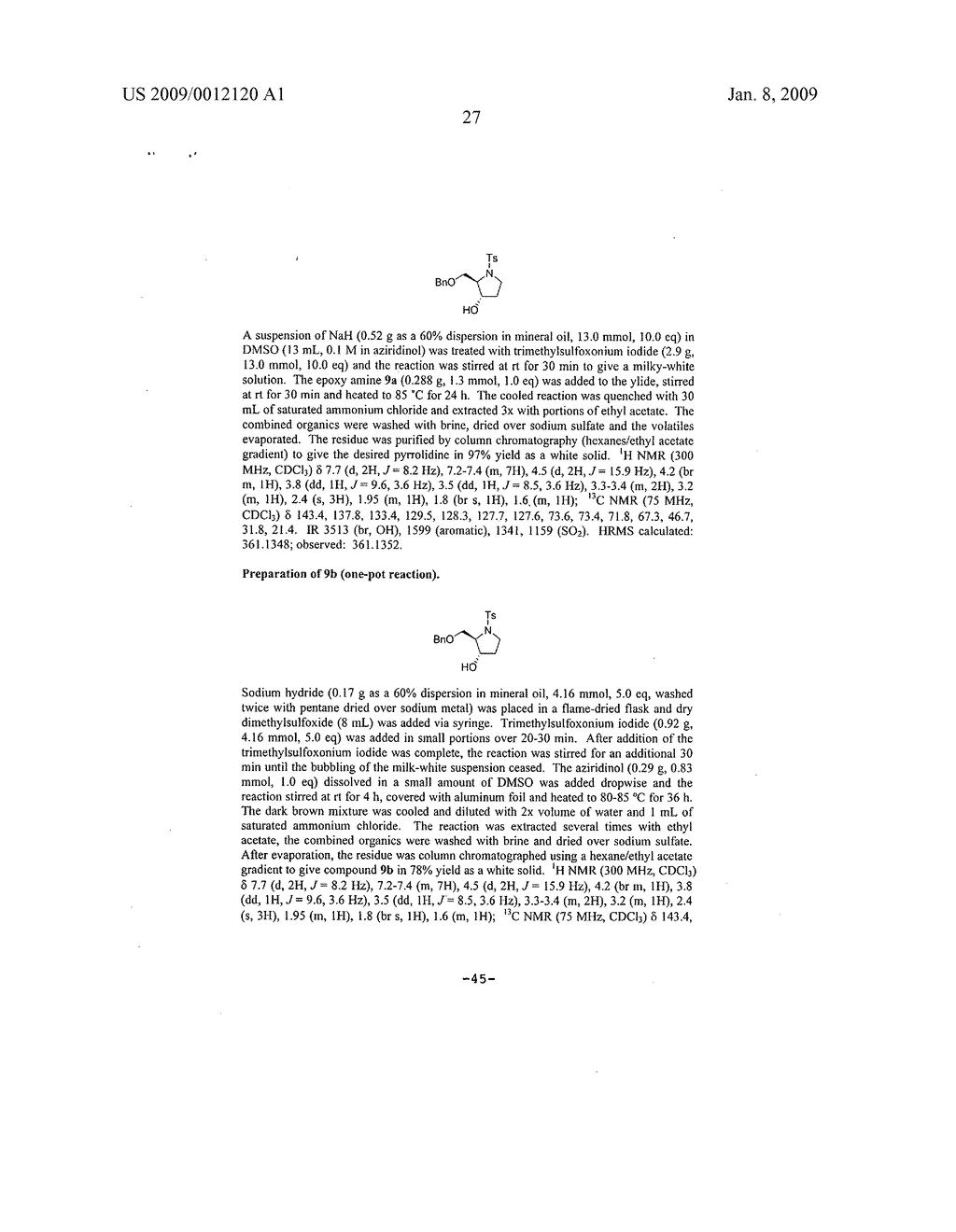 Synthesis of N-heterocycles, beta-amino acids, and allyl amines via aza-payne mediated reaction of ylides and hydroxy aziridines - diagram, schematic, and image 30