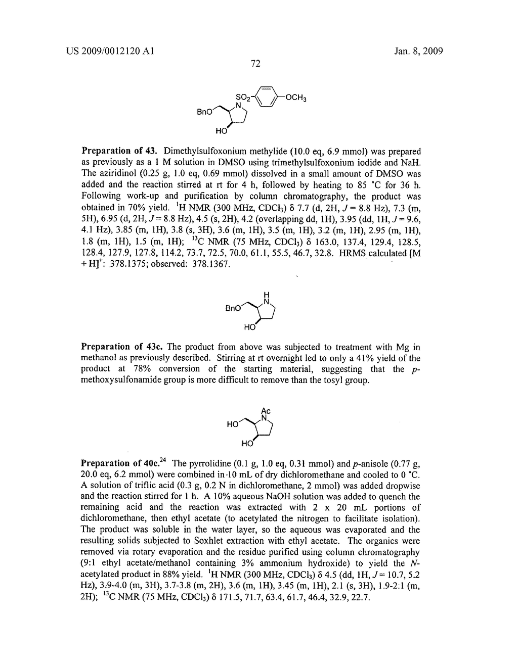 Synthesis of N-heterocycles, beta-amino acids, and allyl amines via aza-payne mediated reaction of ylides and hydroxy aziridines - diagram, schematic, and image 75